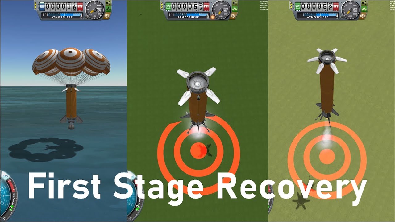 3 Ways to Recover your First Stage Boosters [KSP 1.12]