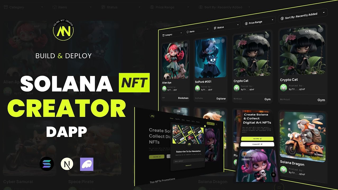 Build & Deploy a Solana NFT Creator DApp with Next.js, Phantom Wallet, & Metaplex | Solana NFT Dapp
