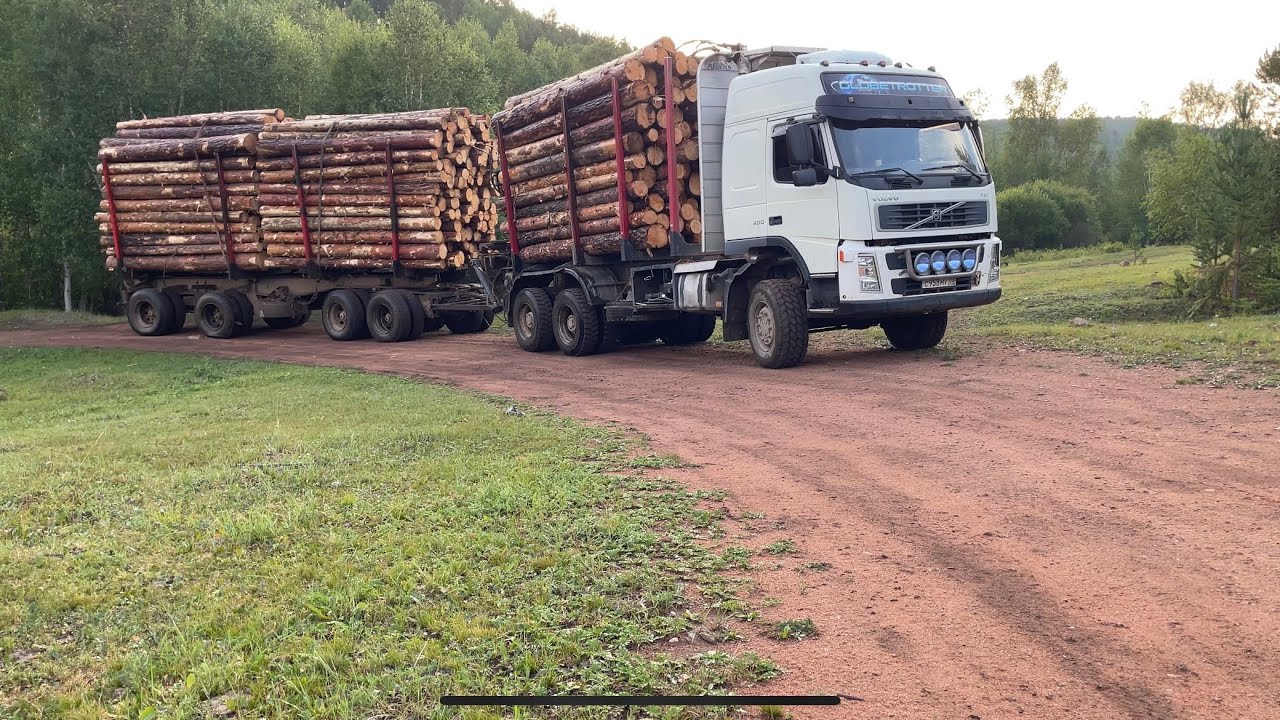 Лесовозный рейс.Volvo 6*6
