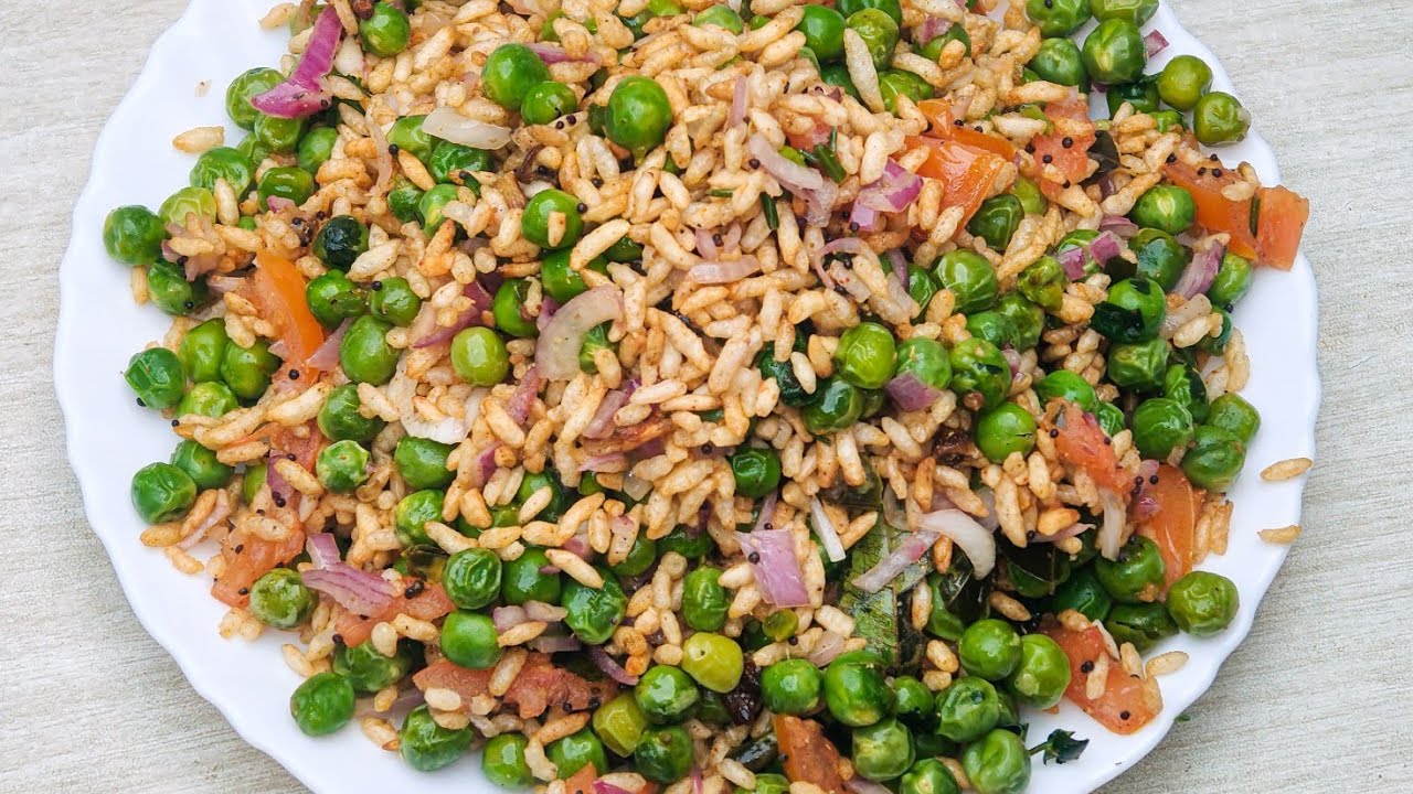 मटर मुरमुरा फ्राई बनाने का तरीका l Matar Murmura Recipe at home l Street Food Recipes 