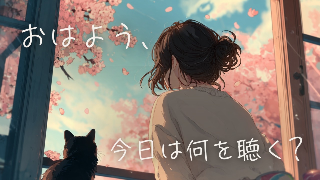 Spring Morning Cafe ☕ Cherry Blossom Relaxing BGM | おはよう、今日は何を聴く？