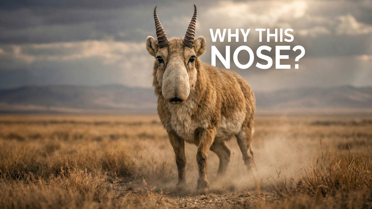 Saiga Antelope: A Real Animal That Looks Like Sci-Fi | EcoWild Explain
