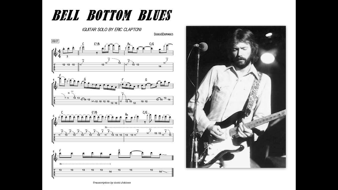 Bell Bottom Blues guitar solo by Eric Clapton #derekandthedominos #guitarsolo