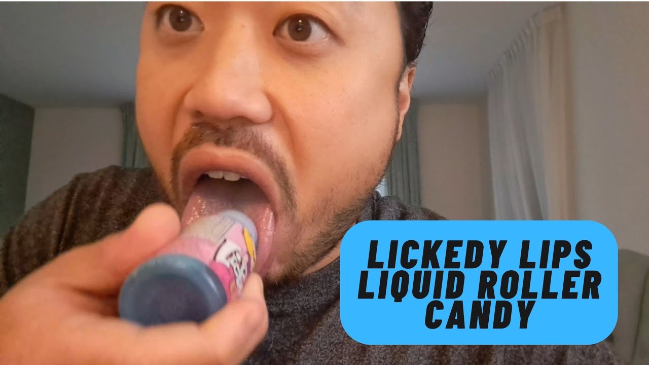 ASMR Lickedy Lips Roller Liquid Candy 🍬 Mouth Sounds & Licking 👅🍬