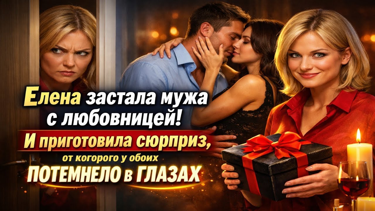ЕЛЕНА ЗАСТАЛА МУЖА С ЛЮБОВНИЦЕЙ И ПРИГОТОВИЛА СЮРПРИЗ, ОТ КОТОРОГО У ОБОИХ ПОТЕМНЕЛО В ГЛАЗАХ