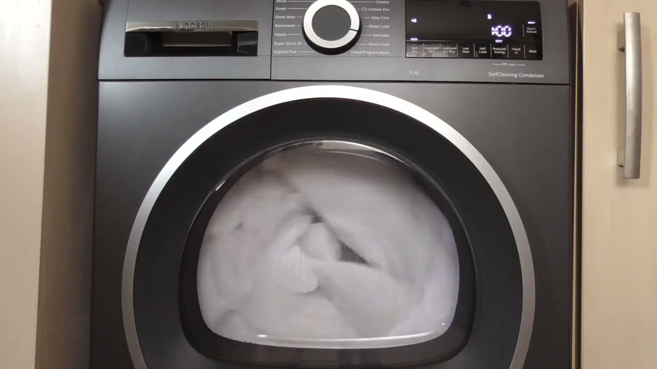 Delicates cycle on Iron Dry x3 - Bosch Series 6 Heat Pump Tumble Dryer
