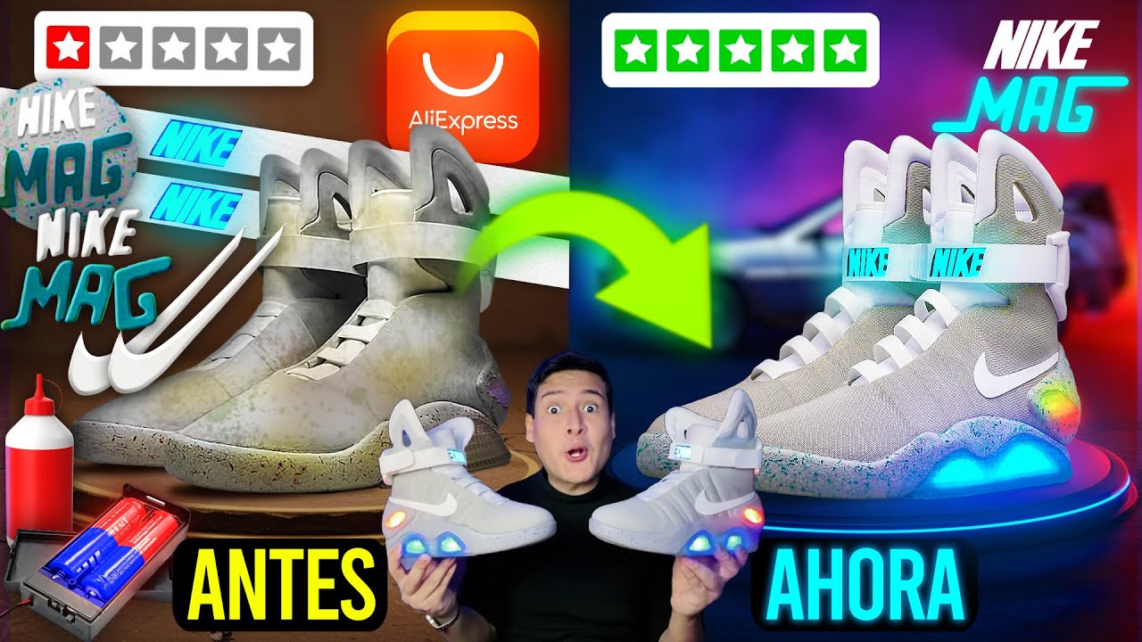 Convierte NIKE MAG BARATAS EN ORIGINALES!! 👟🔥 #backtothefuture #volveralfuturo #martymcfly #upgrade