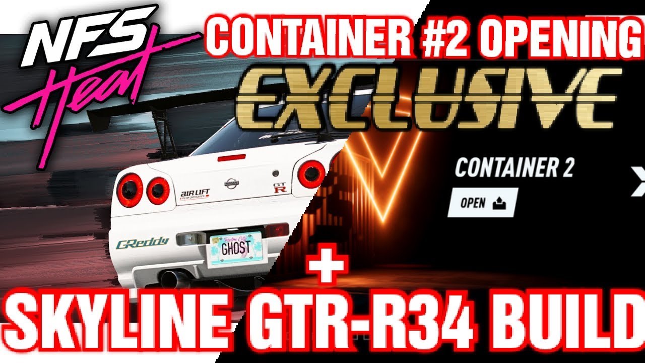 Need For Speed HEAT Studio App - Container Opening #2 SKYLINE GT-R34 Customization