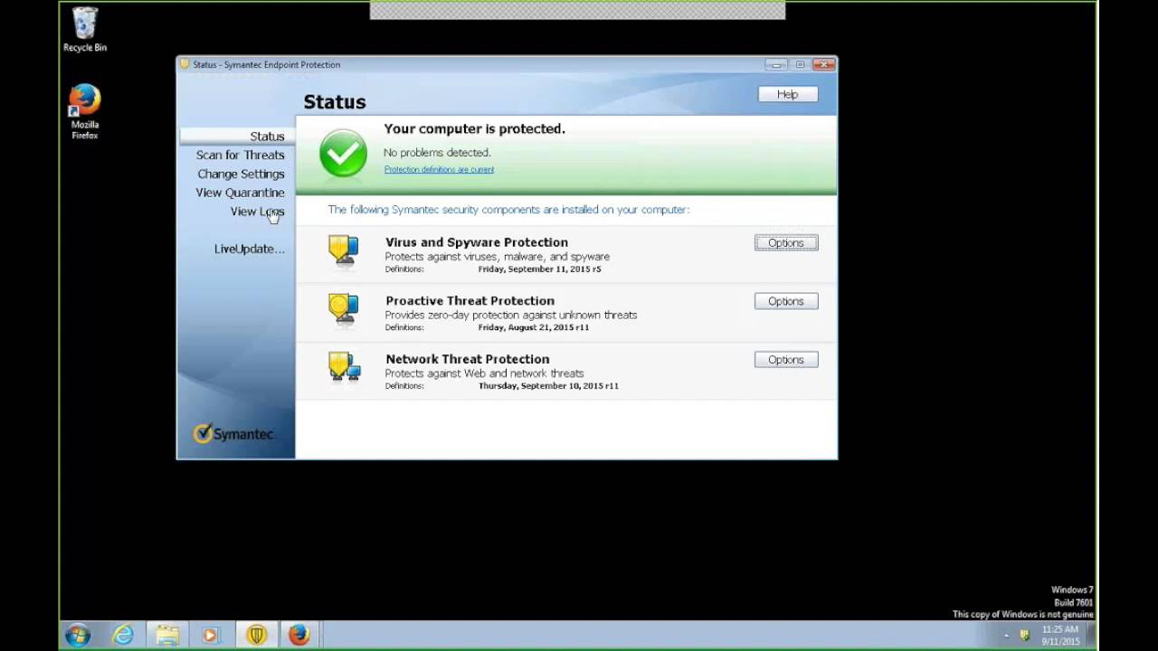 Symantec Endpoint Protection 12.1: Demonstration of Insight Reputation Technology