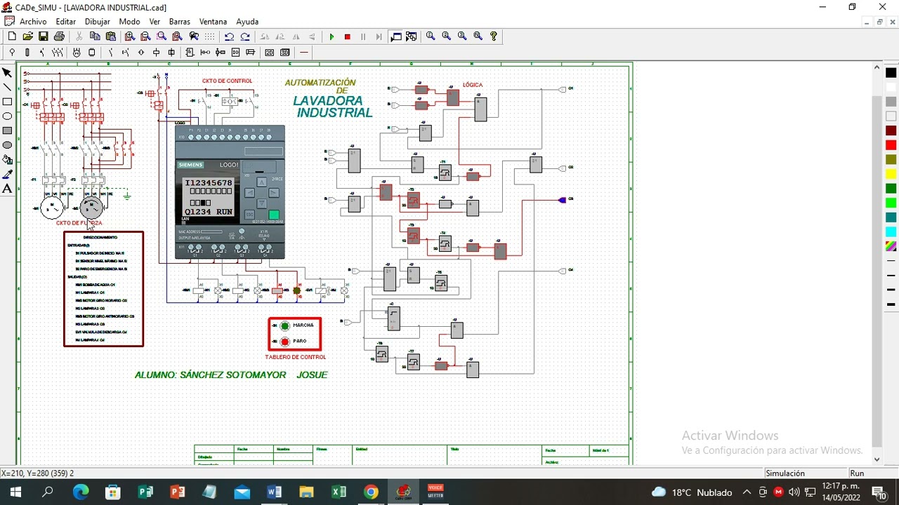 AUTOMATIZACIÓN DE LAVADORA INDUSTRIAL CON LOGO - PARTE 1