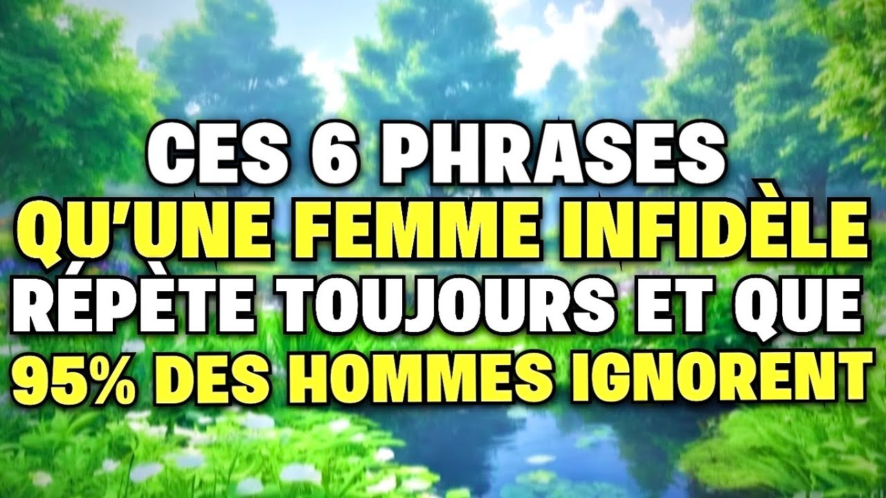 Chaque femme qui trompe di toujours ces 6 choses et 95% des hommes ignorent 