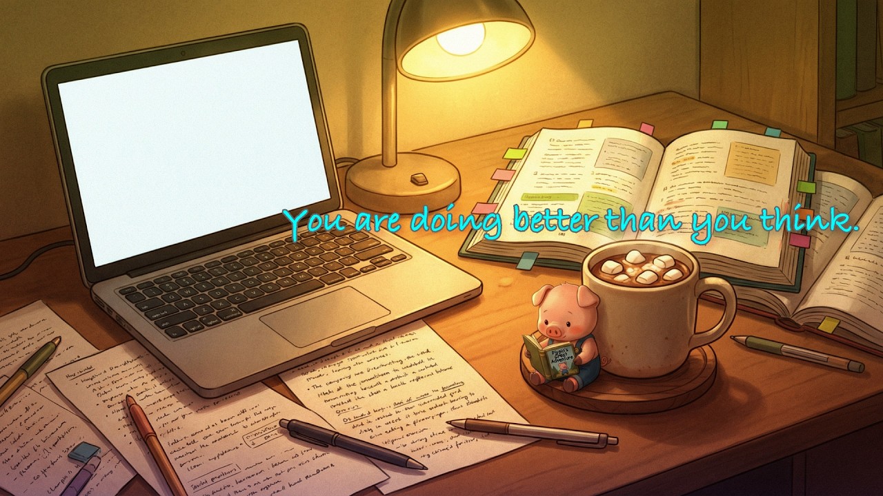 You are doing better than you think. 🎹 Aesthetic Night Study & Deep Focus Piano with Pippin