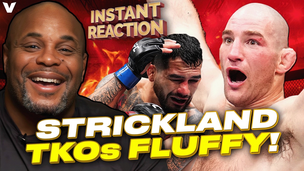 Daniel Cormier REACTS to Sean Strickland CRAZY TKO win vs. Anthony Hernandez, Khamzat Chimaev next