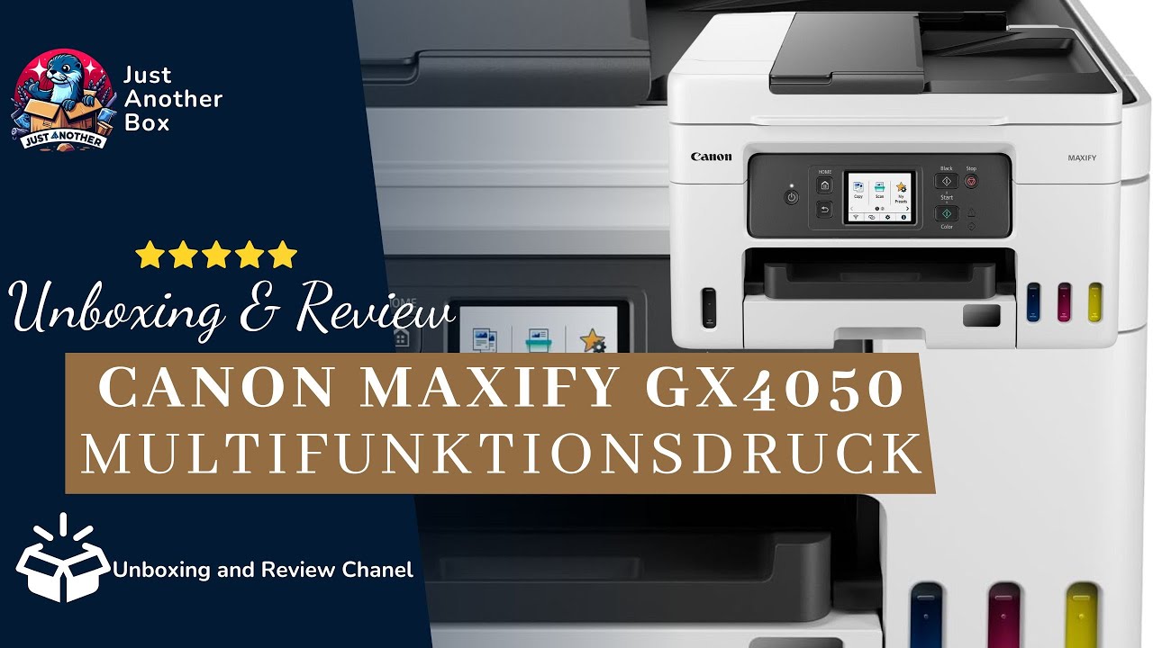Canon MAXIFY GX4050 MegaTank 4-in-1 Drucker – Unboxing & Test: Effizient, Vielseitig & Kostensparend