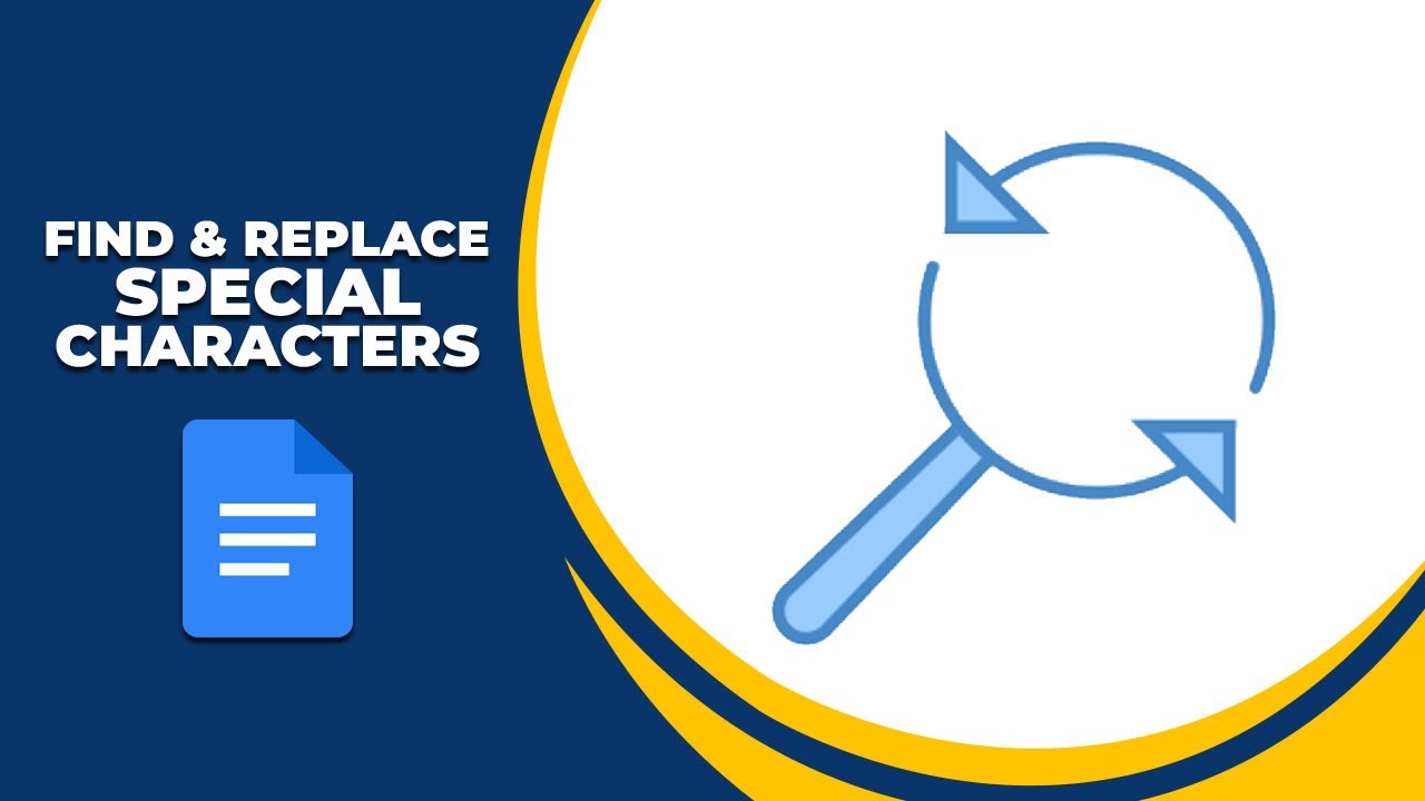 How to find and replace special characters in Google Docs