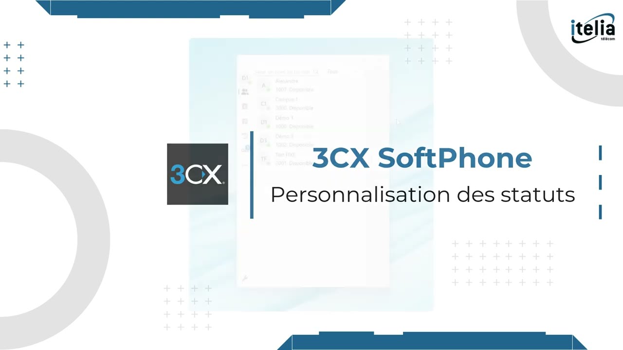Comment personnaliser les statuts sur le softphone 3CX V20