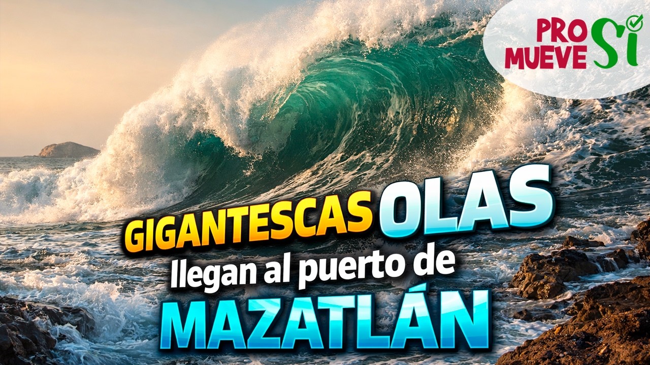 ¡OLAS MONSTRUOSAS golpean Mazatlán! 🌊 El mar de fondo sorprende a todos