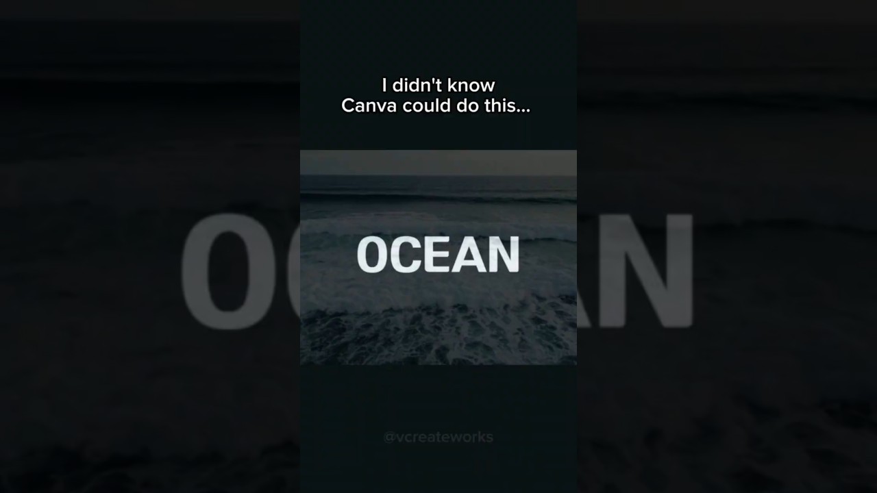 Text Overlay Effect In Canva #canva #canvatutorial #canvatips #textoverlay