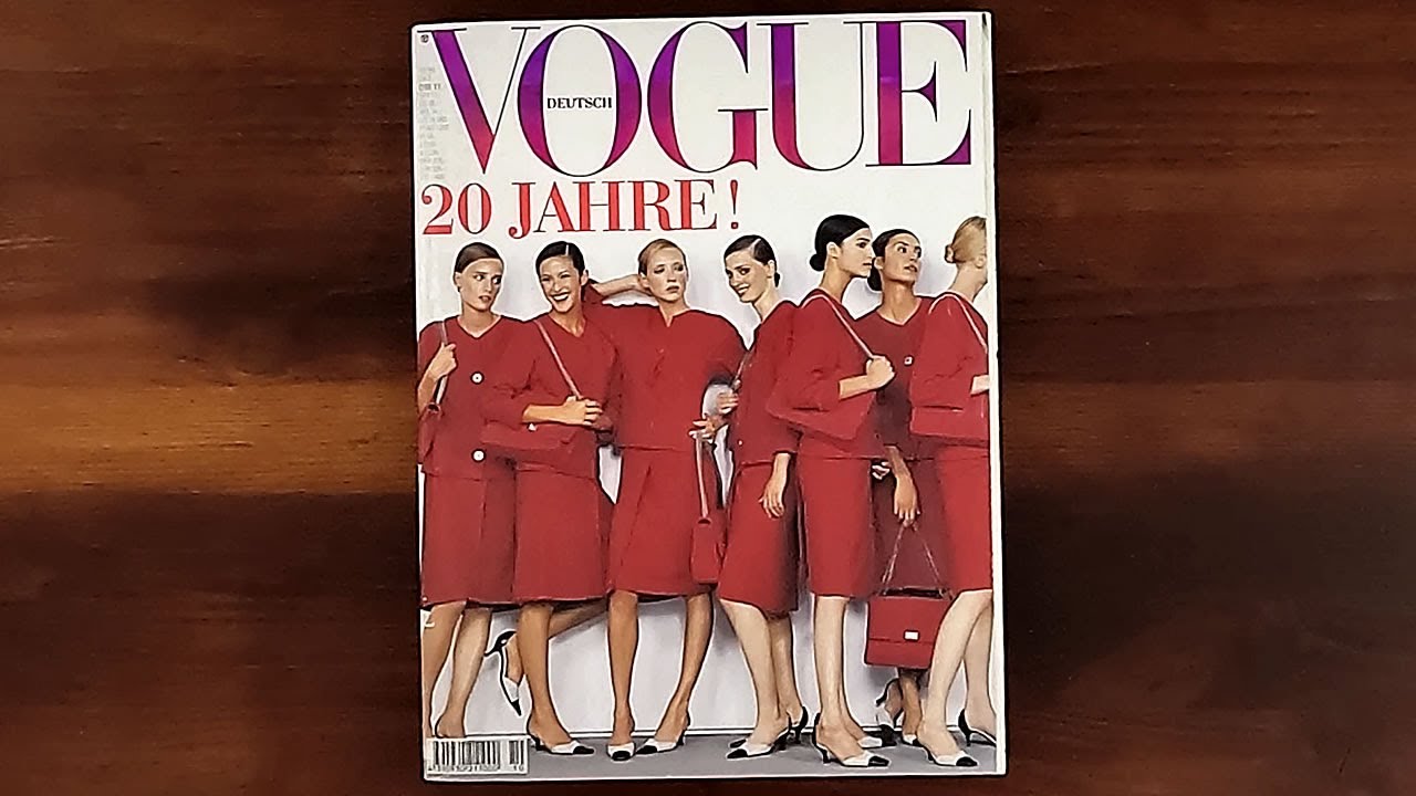 1999 October ASMR Magazine Flip Through: German Vogue Nadja Auermann, Claudia Schiffer