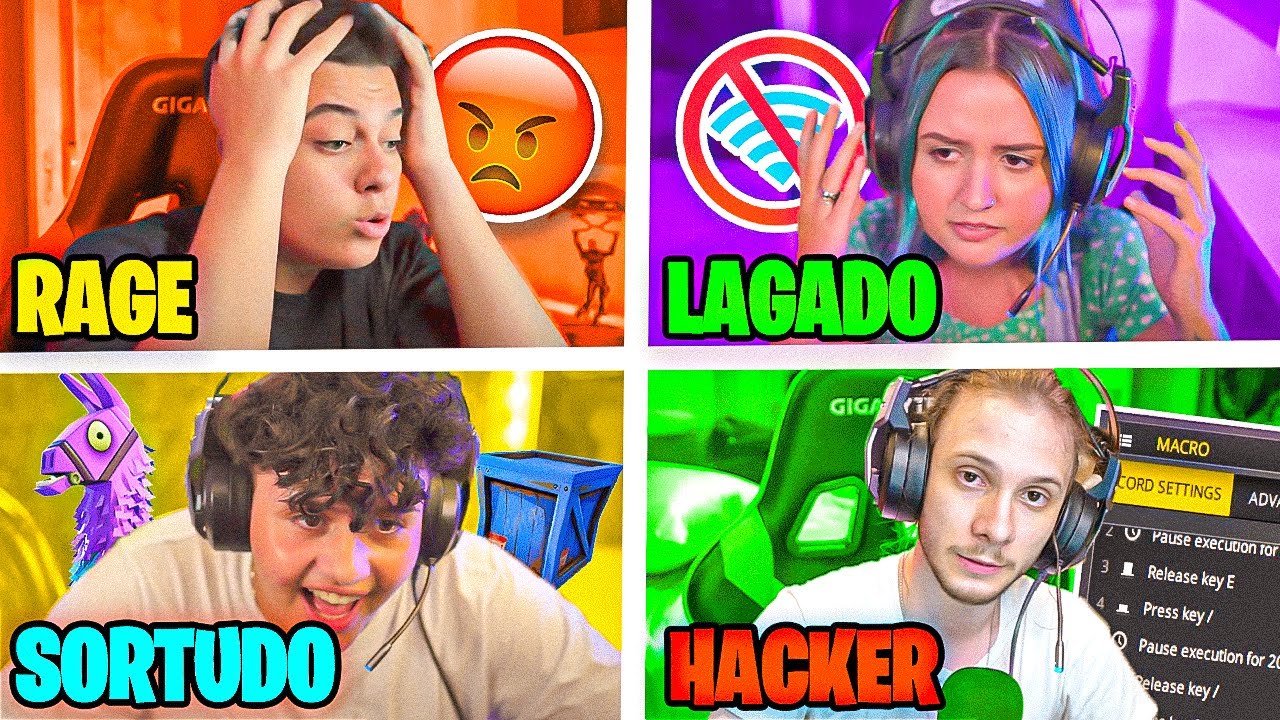 TIPOS DE JOGADORES DE FORTNITE! HERO BASE