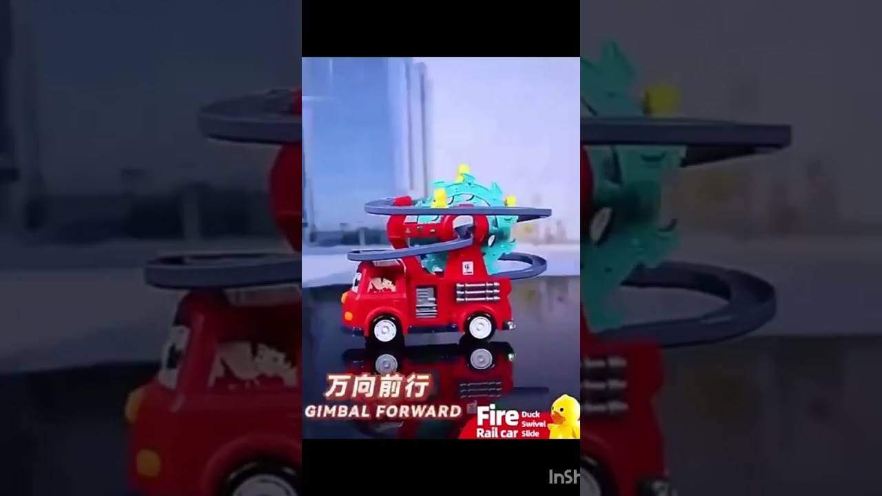 Fire brigade car set #shorts #fire#brigade#car#track#duck#track