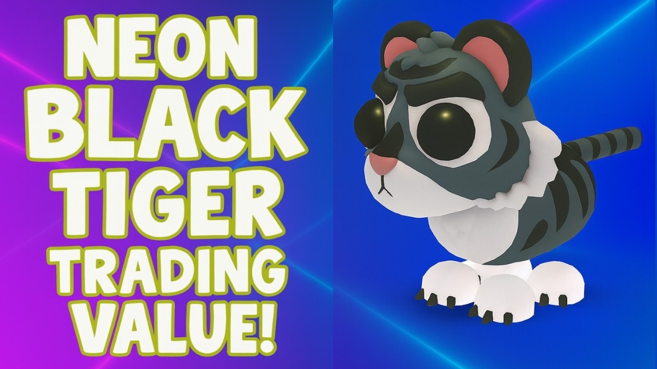 NEON BLACK TIGER TRADING VALUE IN ADOPT ME!