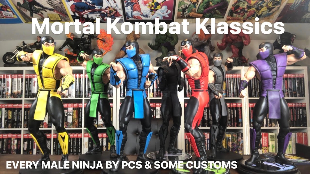 Every Mortal Kombat Klassics Male Ninja Statue by PCS & Some Customs