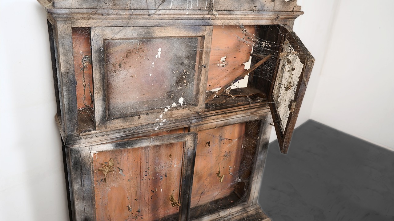 BEAUTIFUL Restoration of a 19th Century Cabinet