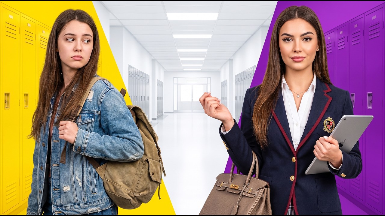 Élève RICHE vs PAUVRE au LYCÉE – Fille Riche vs Athlète vs Ultra Populaire par OH-LALA