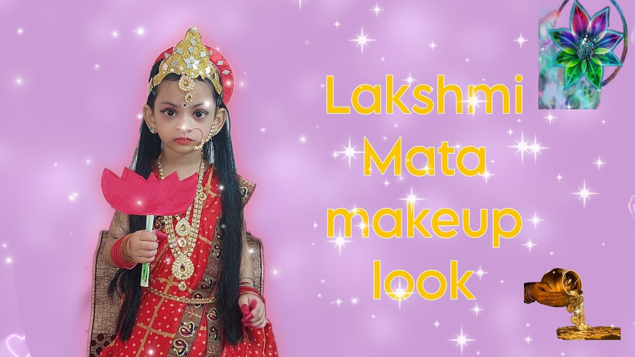 Lakshmi Mata look #Chhote bacche ko Lakshmi Mata Kaise sajaen#bacche ko saree kaise baneye