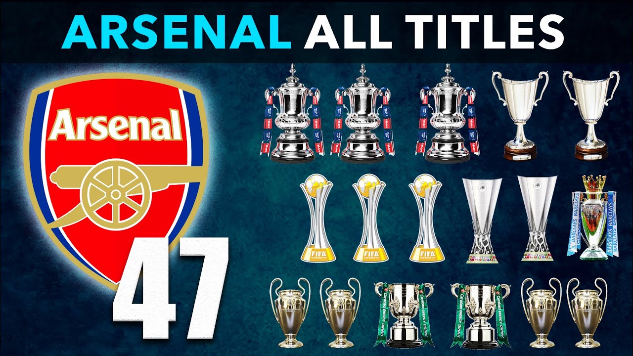 ARSENAL FC • ALL TITLES 1930 - 2022 🏆 • HONOURS LIST