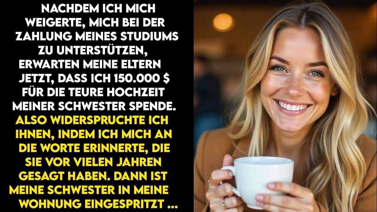 Nachdem ich mich geweigert hatte, bei der Bezahlung meines Studiums zu helfen, erwarteten meine