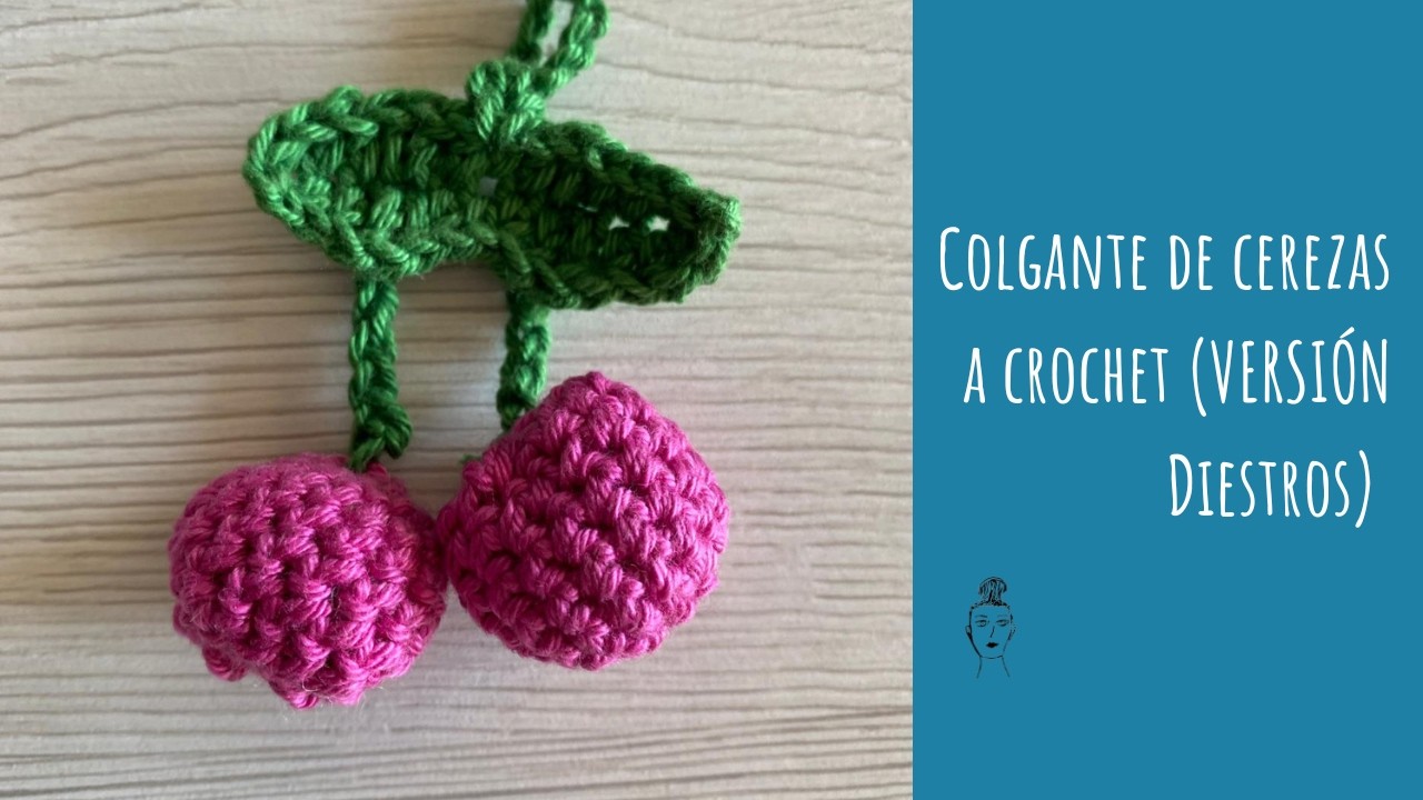 Tutorial de cerezas a crochet / colgante / llavero / charm / dije para bolso. Paso a paso
