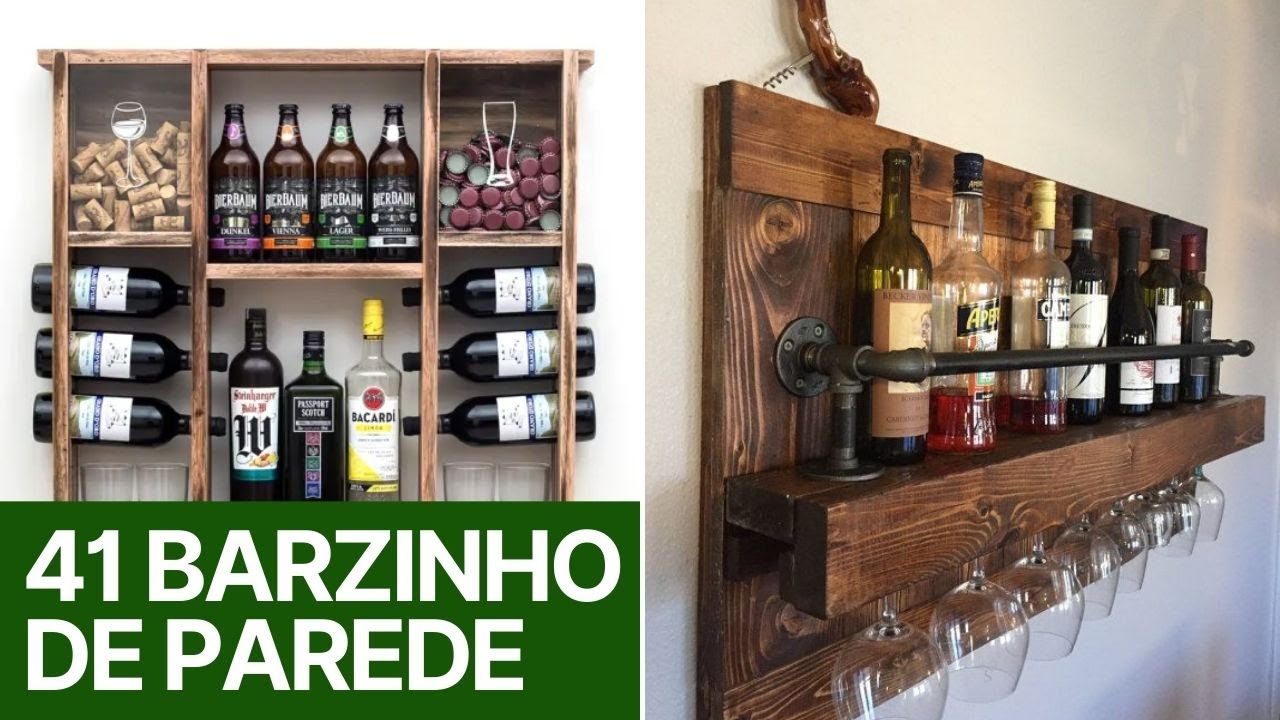41 IDEIAS E MODELOS DE BARZINHO DE PAREDE PARA SUA INSPIRAÇÃO