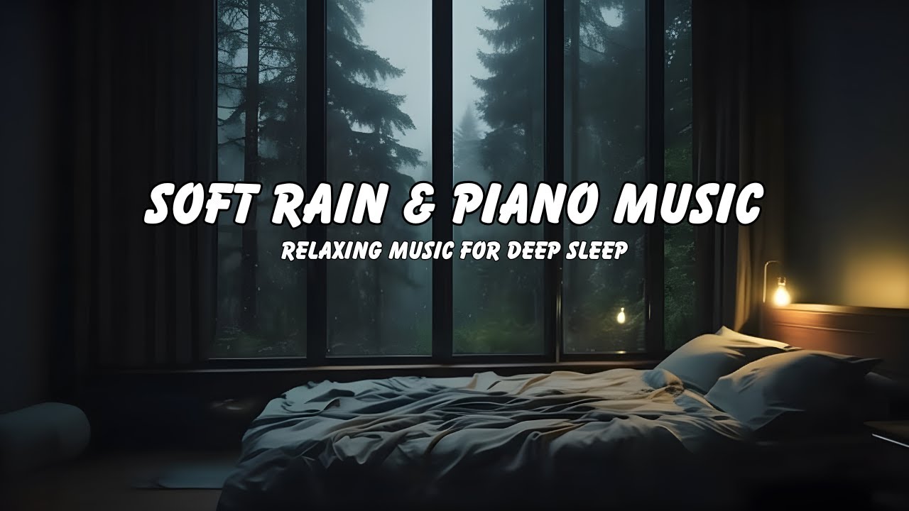 Rainy Night Ambience with Guitar & Violin | Calm Sleep Music & Relaxing Rain
