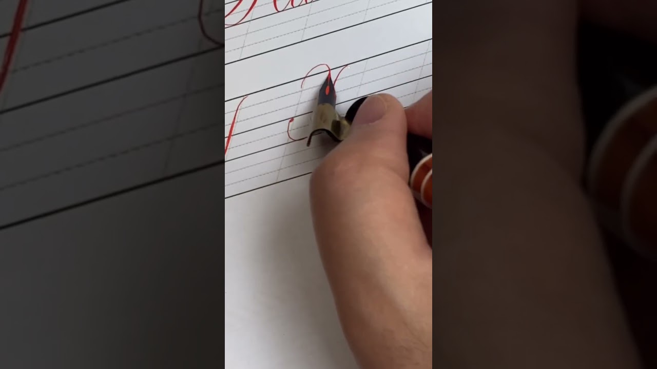 How to write Copperplate uppercase B. 영어 대문자 B 쓰는 법
