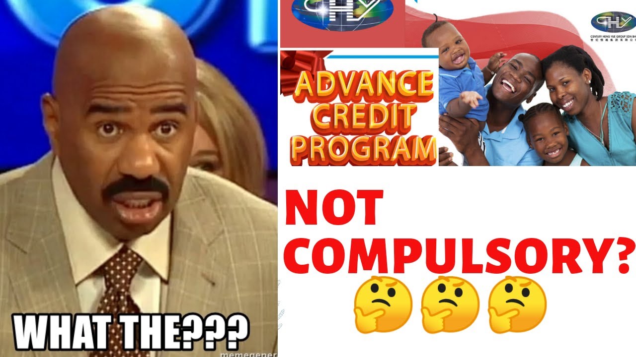 CHY ADVANCE CREDIT NOT COMPULSORY? 🤔🤔🤔