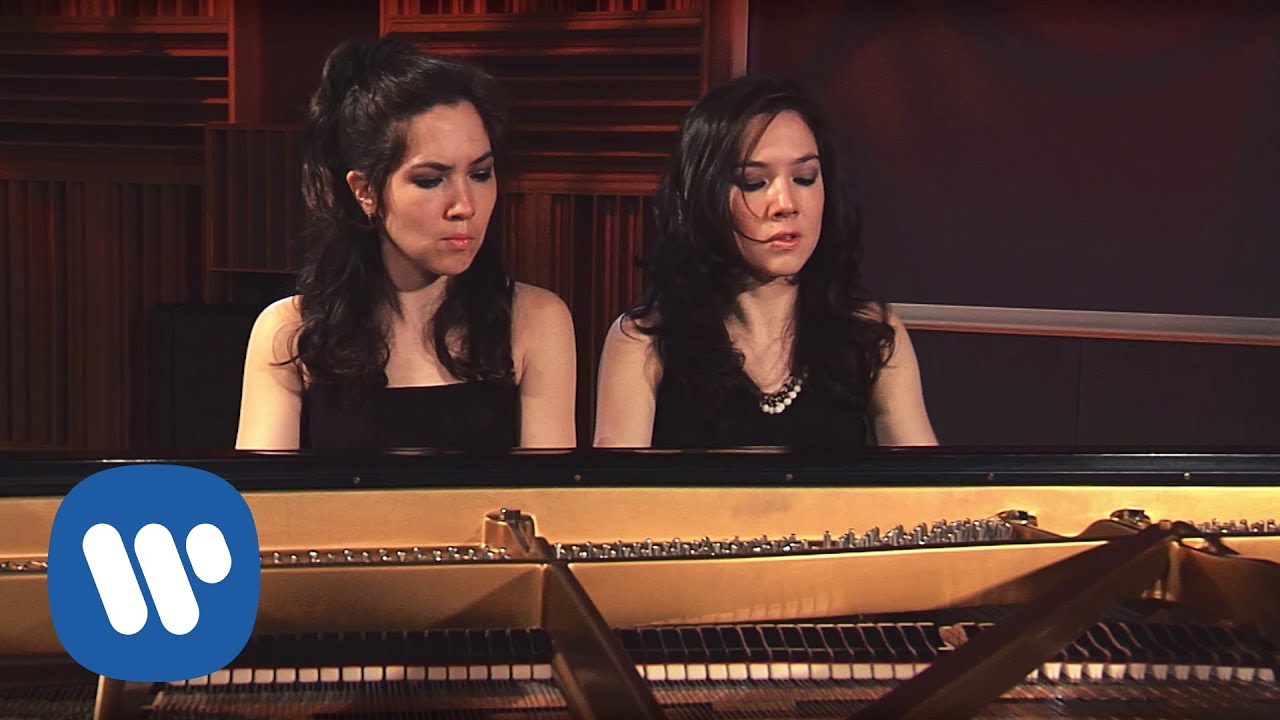 Christina & Michelle Naughton play John Adams's Short Ride in a Fast Machine (arranged for 4 hands)