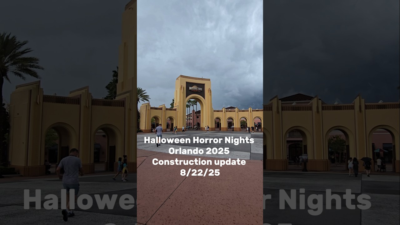Halloween Horror Nights Construction Update  (8/22/25) #HHN #HHN34 #Halloweenhorrornights #Horror