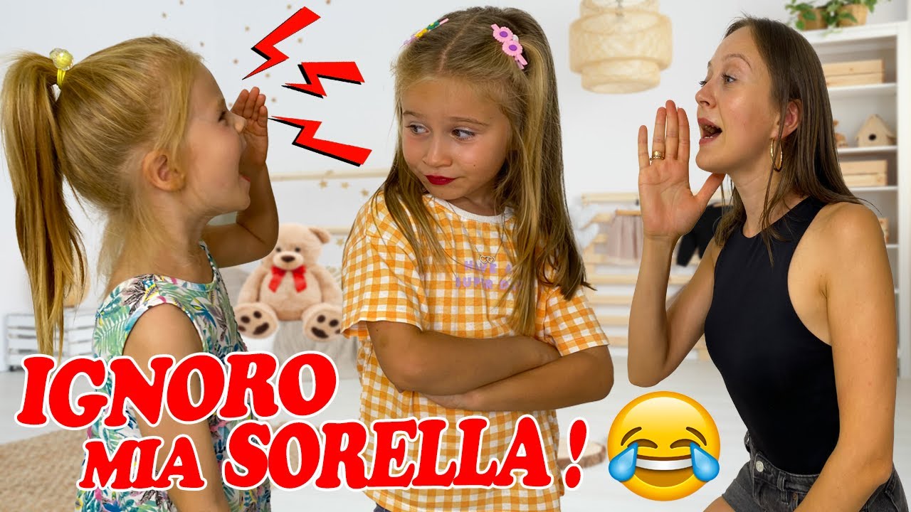 IGNORO MIA SORELLA E MAMMA ELENA PER 24 ORE!