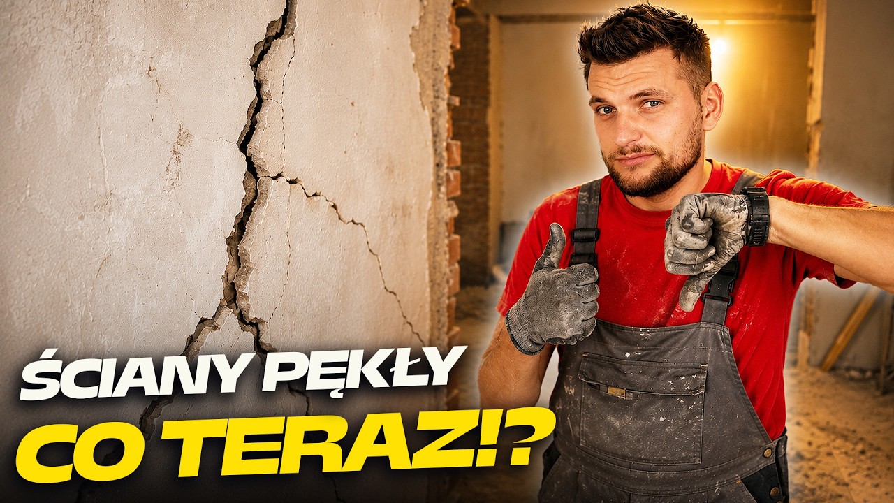 🧨 REMONT Z TATĄ! pęknięcia na ścianie i ich naprawa | DOMINIK nie MALUJE