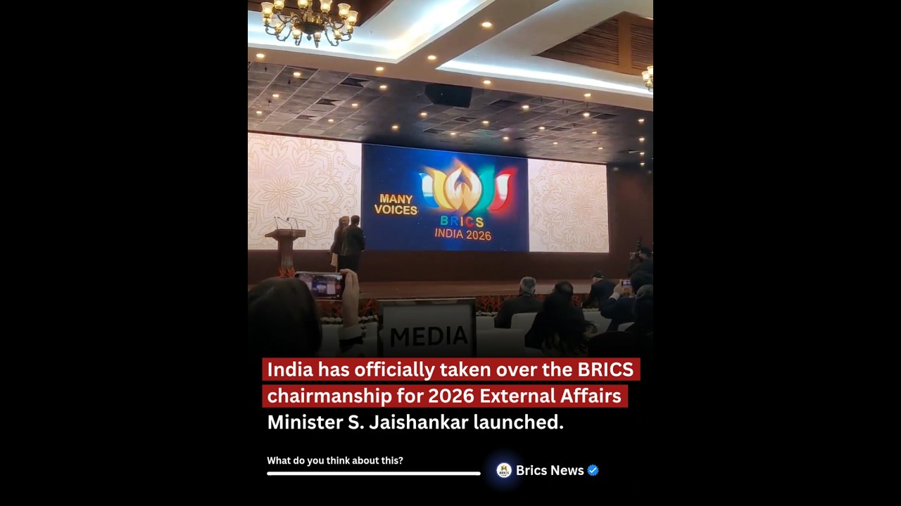 📰 BREAKING NEWS: India Takes Over BRICS Chairmanship for 2026 🇮🇳🌍