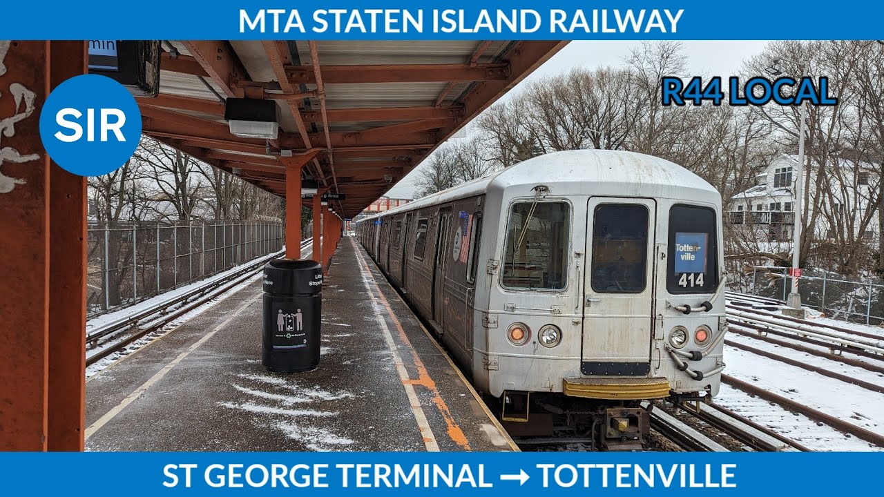 MTA Staten Island Railway R44 Local Full Ride (Tottenville - St George Terminal) (1/18/2024)
