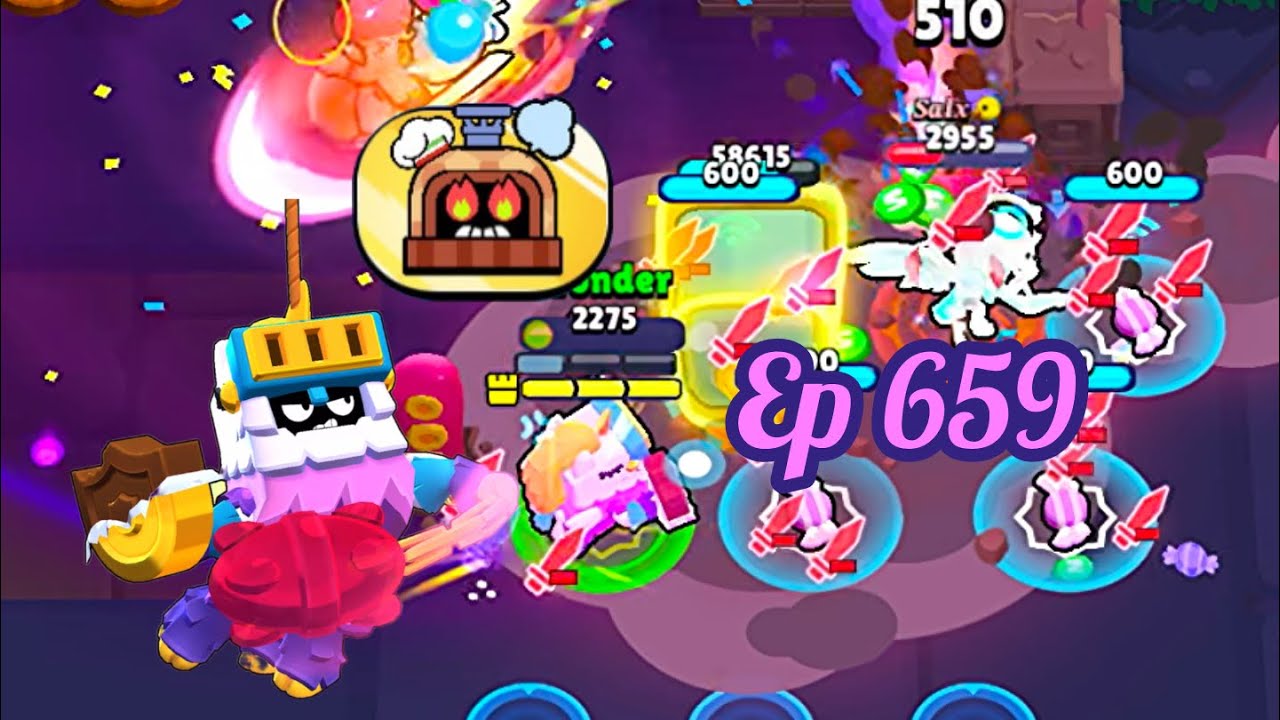 Bashing (Piñata Ash) into pure rage, bursting into sweet candies 