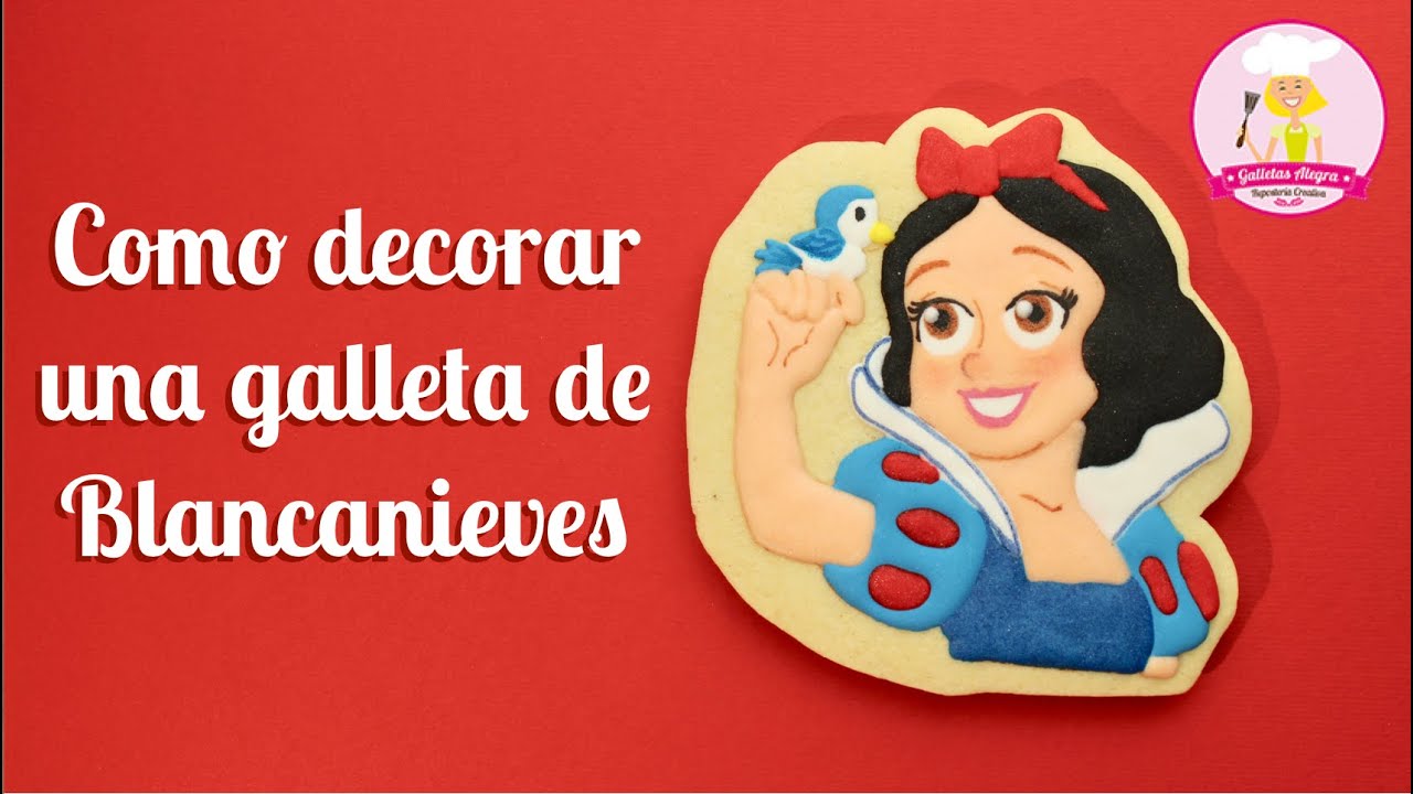 GALLETA DE BLANCANIEVES | CHICAS | ROYAL ICING | GALLETAS ALEGRA
