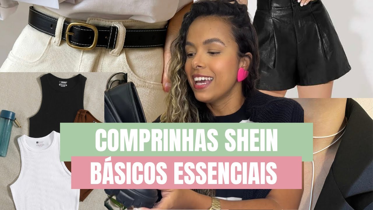 COMPRINHAS SHEIN BÁSICOS ESSENCIAIS | MONTANDO MEU ARMÁRIO CÁPSULA