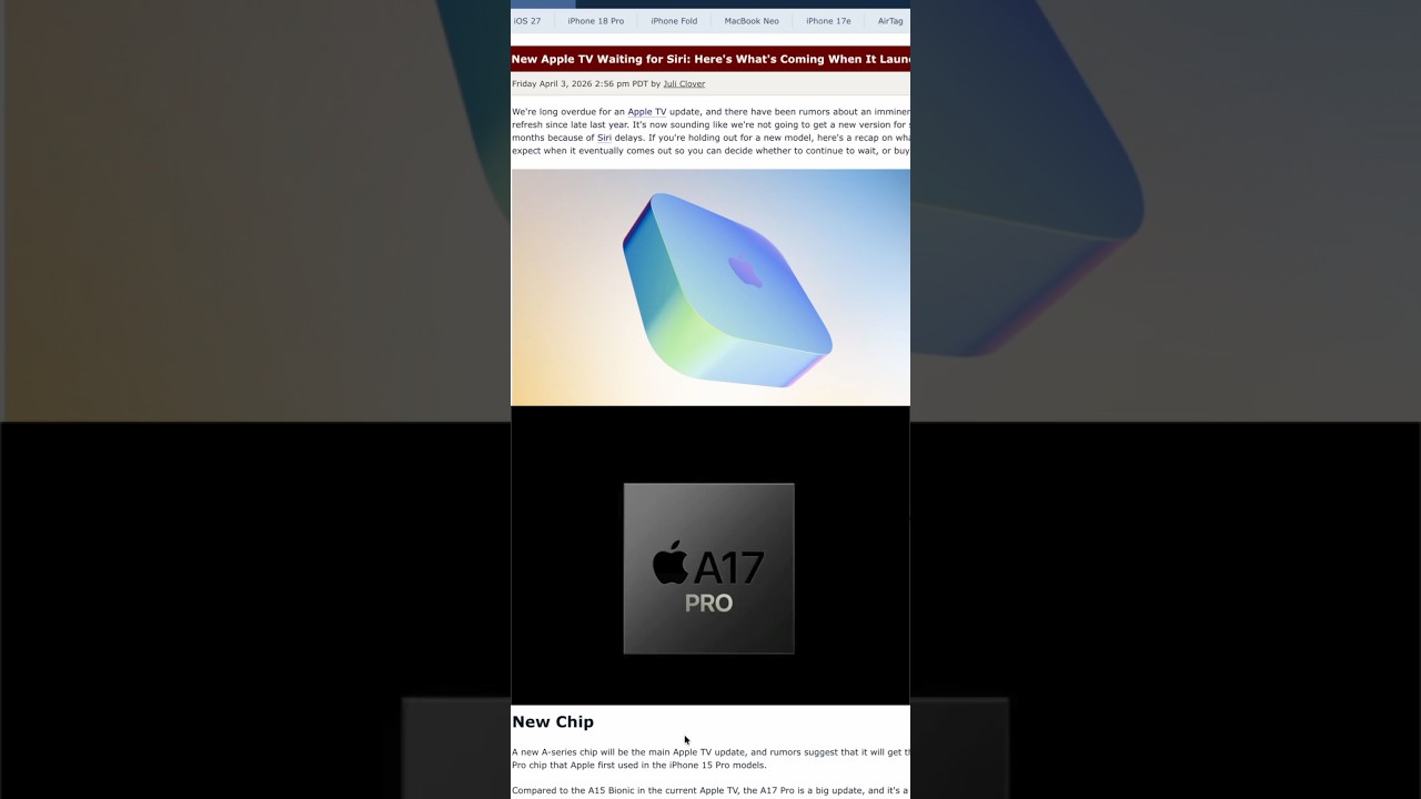 Apple TV (2026) już za chwilę&hellip;