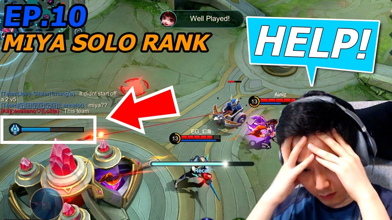 Where is my team? My Intense Miya Solo Rank | Mobile Legends