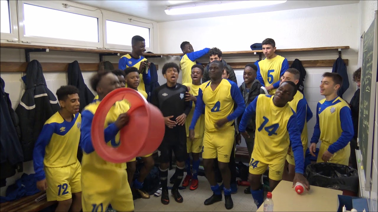 Cri de Guerre - Match de coupe de Paris U15 Entente Sannois Saint Gratien vs Creteil, 29 01 18