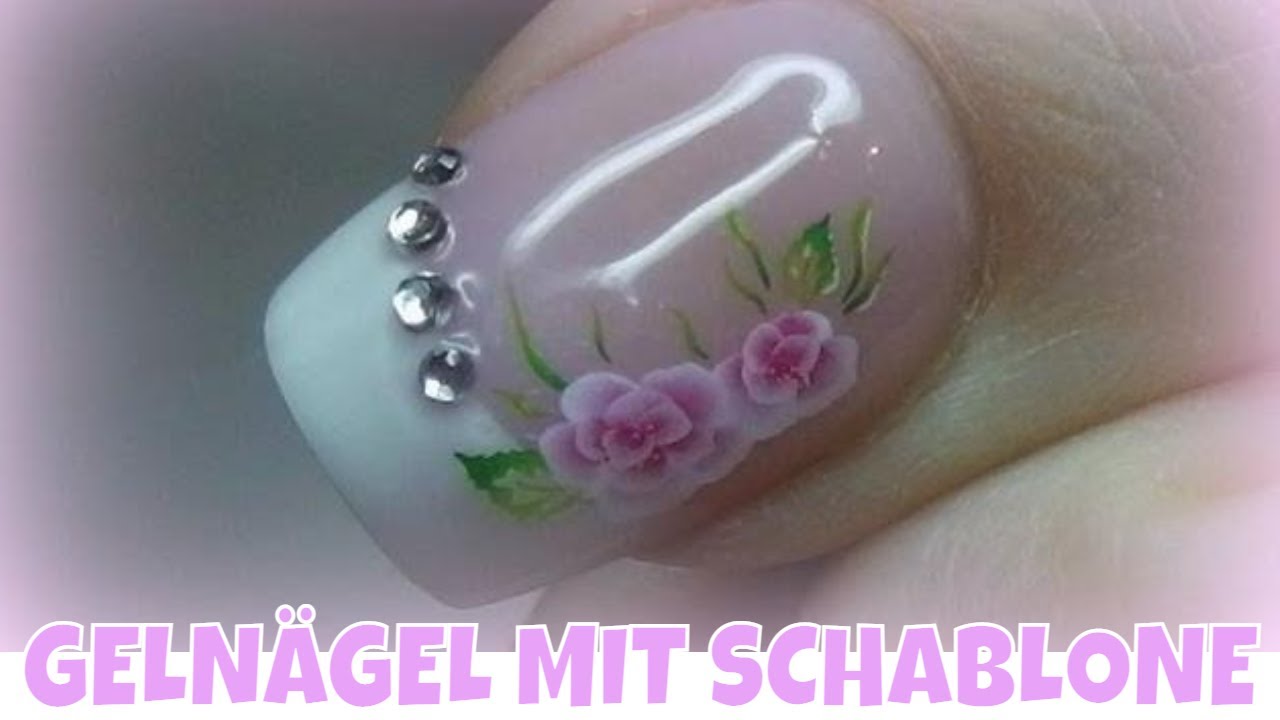 GELNÄGEL MIT SCHABLONE | Gelnagel verlängerung | Lyninails